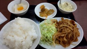 （大井町　グルメ　ランチ　中華）　「華林」の「生姜焼き定食」
