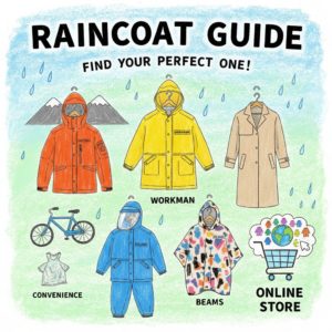 レインコートはどこに売ってる?用途別おすすめ35選&販売店(ワークマン・無印・モンベル等)を徹底比較!