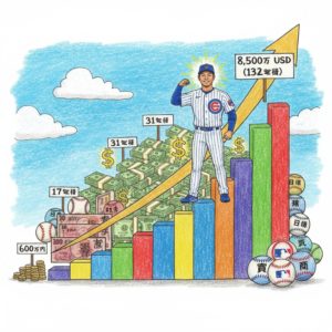 鈴木誠也の年俸はいくら？広島時代の年俸600万円からメジャー総額132億円までの衝撃的な推移を徹底解説！カブスとの契約詳細や今後の年俸予測も網羅
