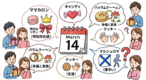 ホワイトデーのお返しの意味一覧！チョコやマカロンに隠された本当の心理とは？【2026年最新】