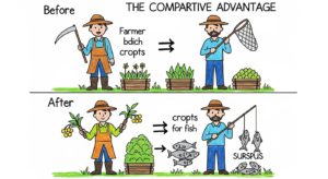 比較生産費説とは?計算方法から貿易の利益まで図解で学ぶ