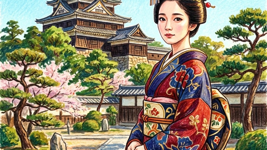 豊臣兄弟・慶（吉岡里帆）と大和郡山城のイメージ